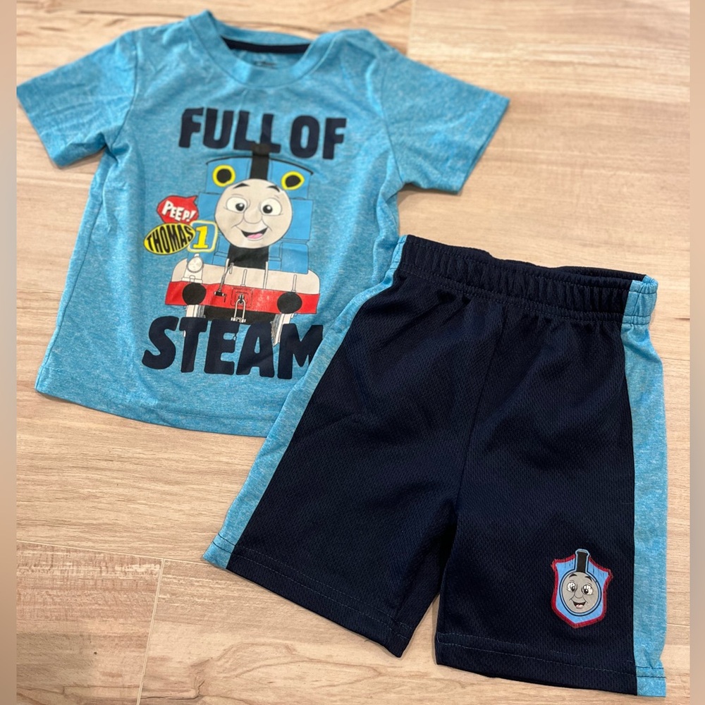 Thomas & Friends Blue Kids Matching Set Size 2T